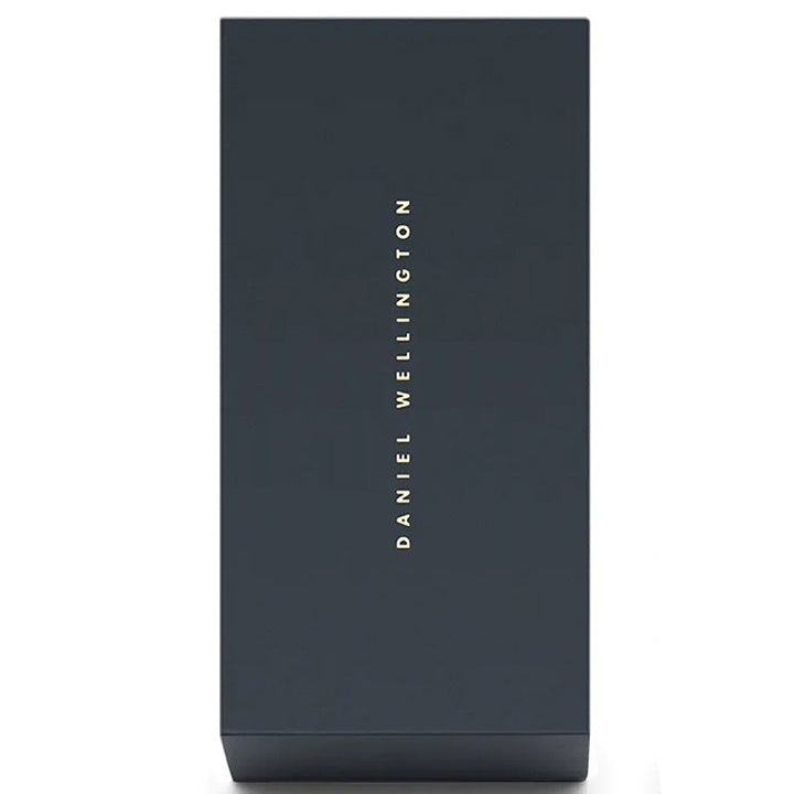 Daniel Wellington Dapper Sheffield White Dial Black Leather Strap Watch For Women - DW00100096