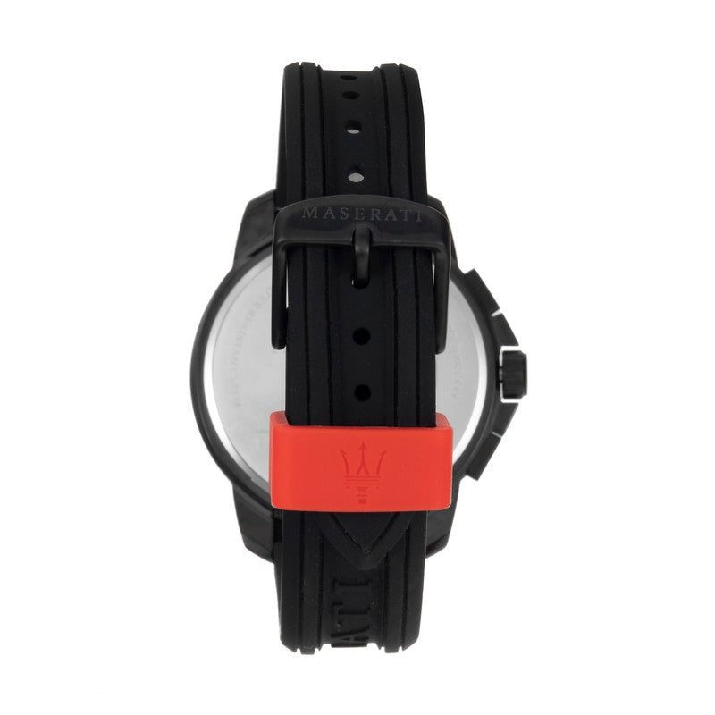 Maserati SFIDA Chronograph Quartz Stainless Steel Black Dial Watch For Men - R8851123007