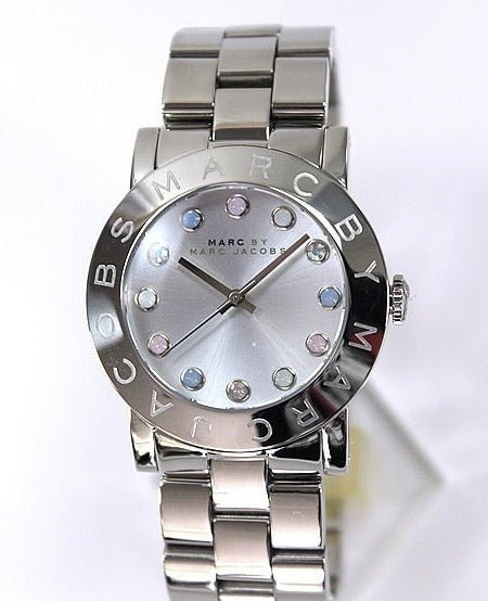 Marc Jacobs Amy Dexter Silver Dial Silver Steel Strap Watch for Women - MBM3214