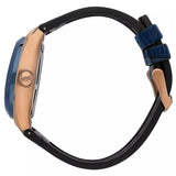 Maserati Triconic Skeleton Black Dial Blue Leather Strap Watch For Men - R8821139001