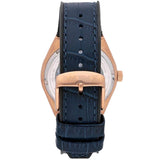 Maserati Triconic Skeleton Black Dial Blue Leather Strap Watch For Men - R8821139001