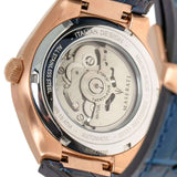 Maserati Triconic Skeleton Black Dial Blue Leather Strap Watch For Men - R8821139001