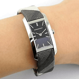 Burberry The Pioneer Black Dial Leather Strap Watch for Women - BU9505