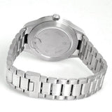 Tudor Style Automatic Black Dial Silver Steel Strap Watch for Men - M12710-0003