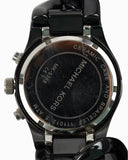 Michael Kors Ceramic Black Dial Black Steel Strap Watch for Women - MK5388