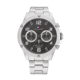 Tommy Hilfiger Blaze Chronograph Black Dial Silver Steel Strap Watch For Men - 1792029