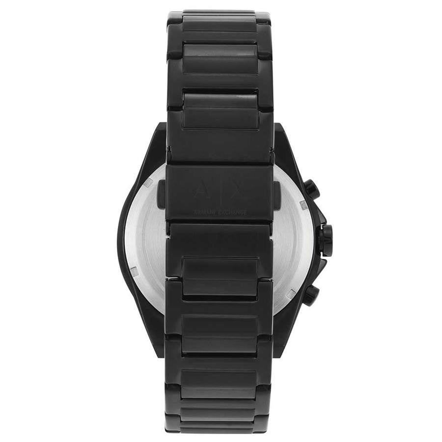 Armani Exchange Drexler Chronograph Black Dial Black Steel Strap Watch For Men - AX2639