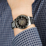 Mido Commander Automatic Gradient Blue Dial Silver Steel Strap Watch For Men - M021.407.11.411.01