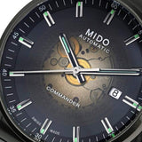 Mido Commander II Automatic Gradient Black Dial Black Steel Strap Watch For Men - M021.407.33.411.00