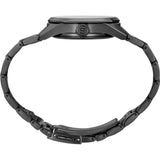 Seiko Presage Sharp Edged Series Black Dial Black Steel Strap Watch For Men - SPB229J1