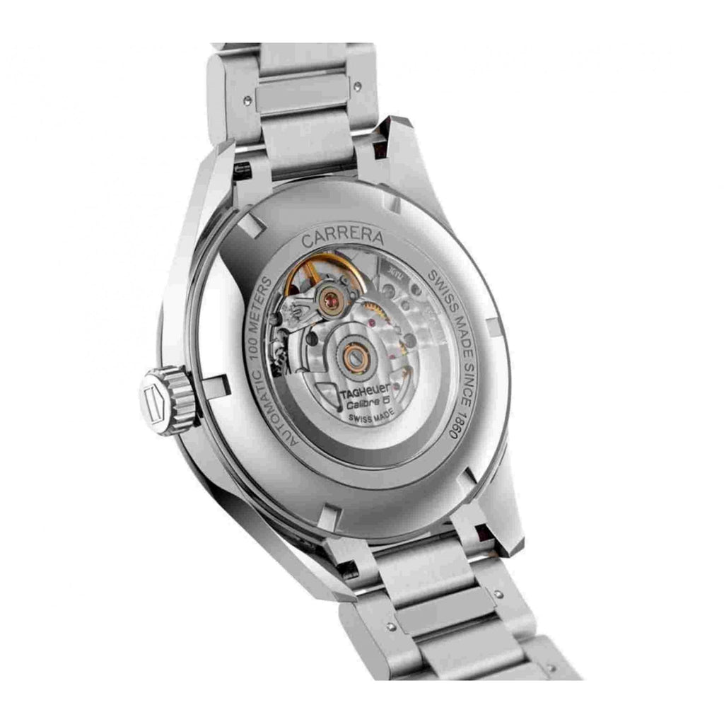 Tag Heuer Carrera Day Date Blue Dial Silver Steel Strap Watch for Women - WBN2012.BA0640