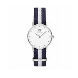 Daniel Wellington Classy Glasgow White Dial Two Tone NATO Strap Watch For Women - DW00100074