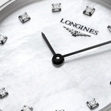 Longines La Grande Classique Diamonds White Dial Silver Steel Strap Watch for Women - L4.209.4.87.6