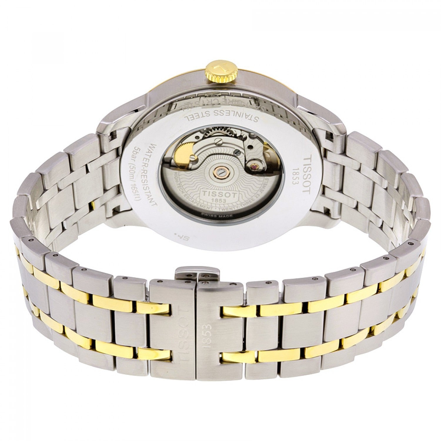 Tissot Chemin Des Tourelles Powermatic 80 Silver Dial Two Tone Steel Strap Watch For Men - T099.407.22.038.00