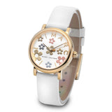 Marc Jacobs Roxy White Dial White Leather Strap Watch for Women - MJ1607