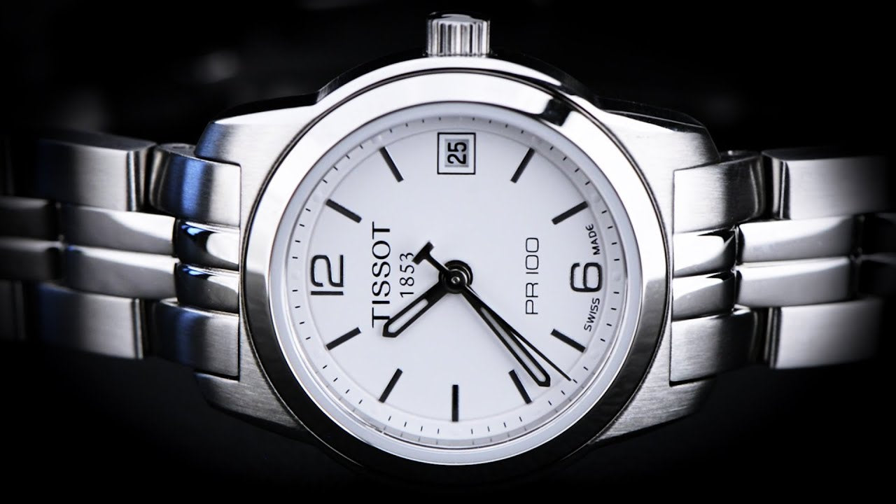Tissot T Classic PR100 Watch Ladies White Dial Stainless Steel For Women - T049.210.11.017.00