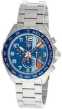 Tag Heuer Formula 1 Gulf Edition Chronograph Blue Dial Silver Steel Strap Watch for Men - CAZ101AT.BA0842