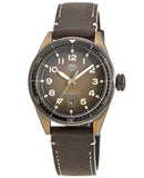Tag Heuer Autavia Brown Dial Brown Leather Strap Watch for Men - WBE5191.FC8276