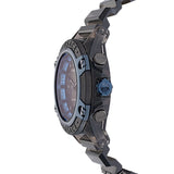 Versace icon Active Chronograph Black Dial Black Silicone Strap Watch For Men - VEZ700622