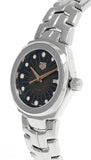 Tag Heuer Link Quartz Black Dial Silver Steel Strap Watch for Women - WBC131F.BA0649