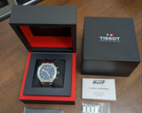 Tissot T Race Chronograph Blue Dial Silver Steel Strap Watch For Men - T141.417.11.041.00