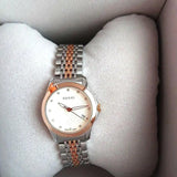 Gucci G Timeless Diamonds Mother of Pearl Dial Two Tone Mesh Bracelet Watch For Women - YA126514