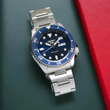 Seiko 5 Sports Automatic Analog Blue Dial Silver Steel Strap Watch For Men - SRPD51K1