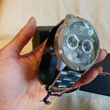 Tommy Hilfiger Blaze Chronograph Black Dial Silver Steel Strap Watch For Men - 1792029