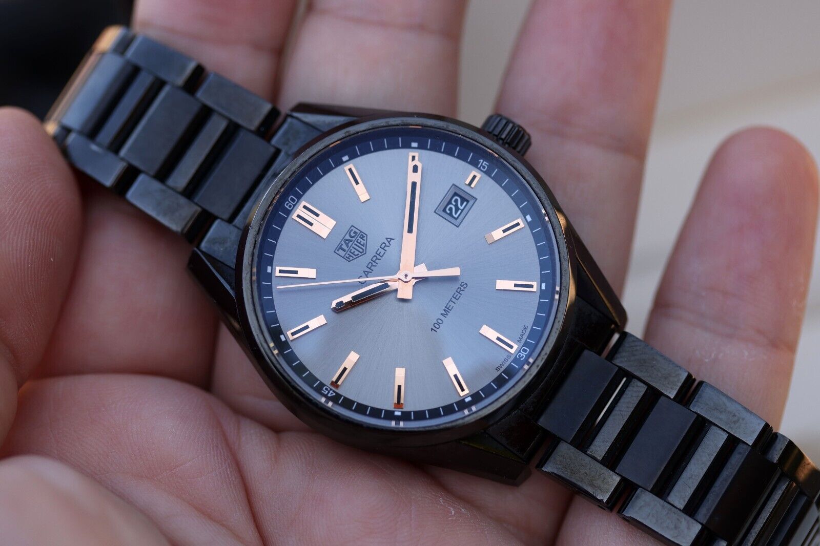 Tag Heuer Carrera Special Edition 39mm Black Dial Black Steel Strap Watch for Women - WAR1113.BA0602