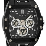 Guess Phoenix Multifunction Black Dial Black Rubber Strap Watch for Men - GW0203G3
