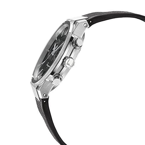 Salvatore Ferragamo Sapphire Chrono Black Dial Black Silicone Strap Watch for Men - SFME00121