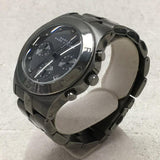 Marc Jacobs Blade Chronograph Black Dial Black Steel Strap Watch for Women - MBM3103