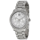Michael Kors Brinkley Diamonds Silver Dial Silver Steel Strap Watch for Women - MK6186