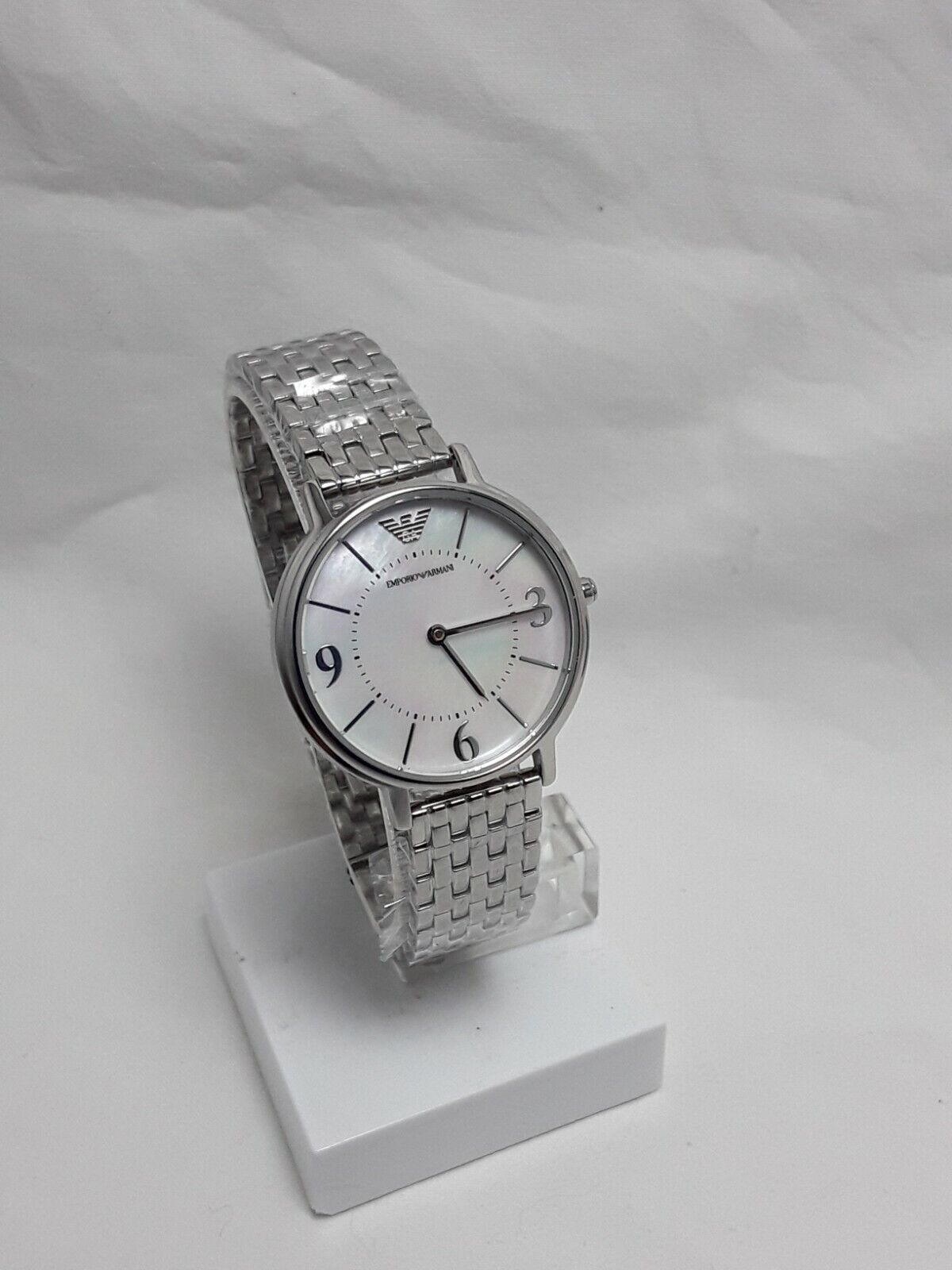 Emporio Armani Kappa Mother of Pearl Dial Silver Steel Watch For Women - AR2507