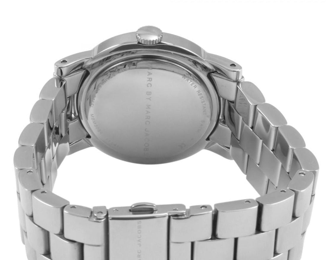 Marc Jacobs Amy White Dial Silver Steel Strap Watch for Women - MBM3054
