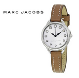 Marc Jacobs Betty White Dial Brown Leather Strap Watch for Women - MJ1480