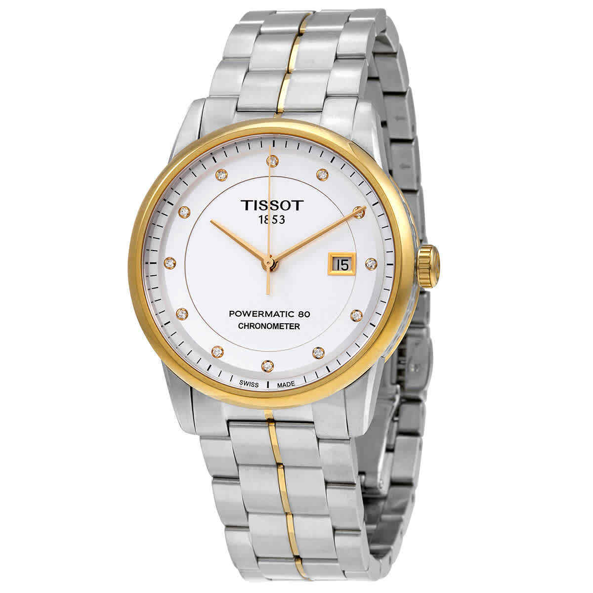 Tissot Luxury Powermatic 80 Silver Dial Silver Steel Strap Watch For Men - T086.408.22.036.00