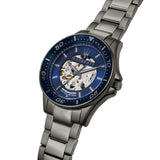 Maserati SFIDA Automatic Blue Dial Silver Steel Strap Watch For Men - R8823140001