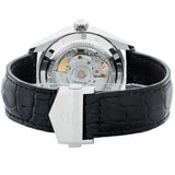 Tag Heuer Carrera Date Silver Dial Black Leather Strap Watch for Men - WBN2111.FC6505