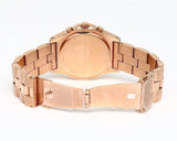 Marc Jacobs Blade Chronograph Mother of Pearl White Dial Rose Gold Steel Strap Watch for Women - MBM8637
