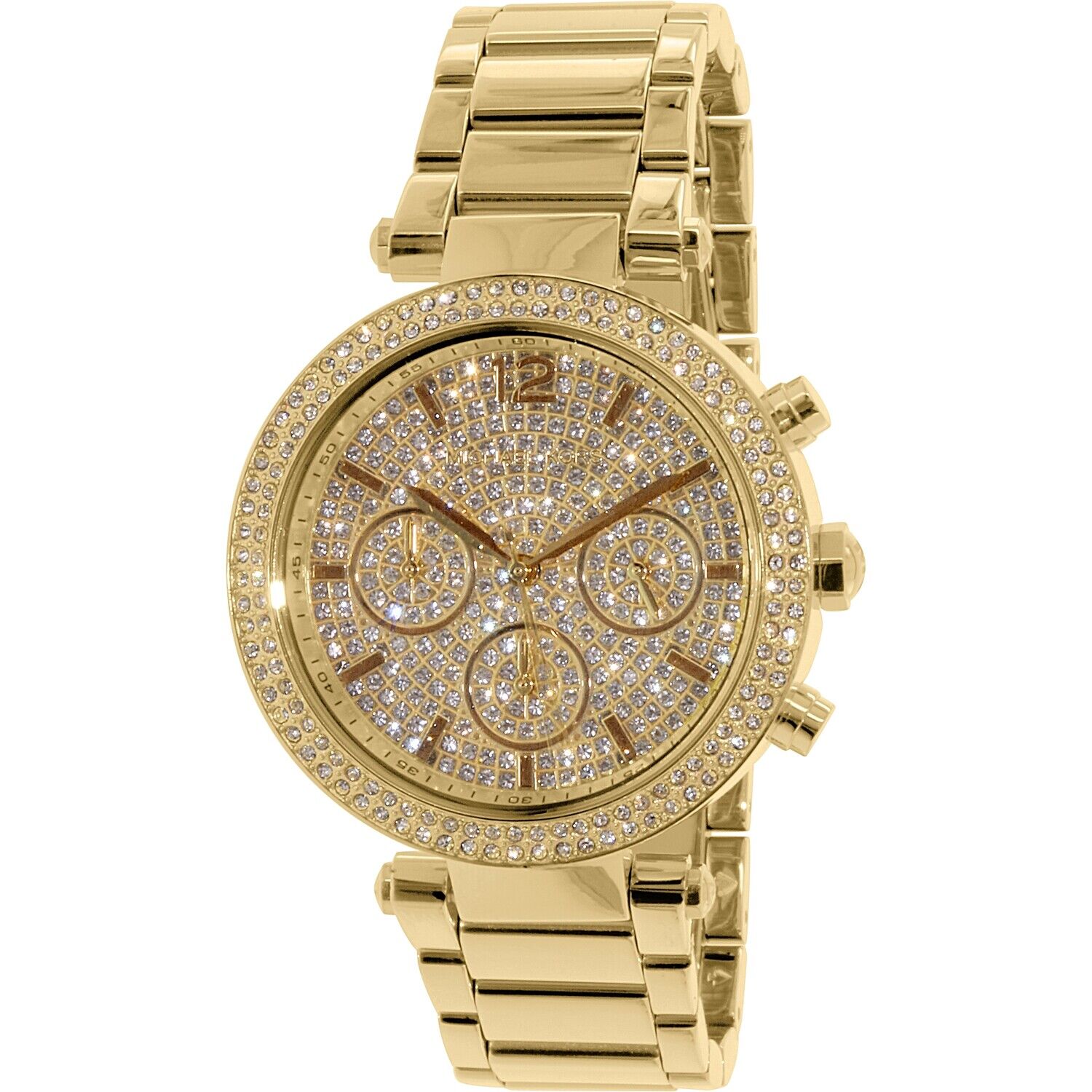 Michael Kors Parker Gold Dial Gold Steel Strap Watch for Women - MK5856
