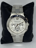 Michael Kors Wyatt White Dial Silver Steel Strap Watch For Women - MK5932