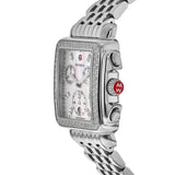 Michele Deco Mother of Pearl Dial Silver Steel Strap Watch For Women - MWW06V000001
