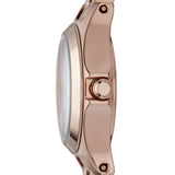 Marc Jacobs Henry Dinky Blue Dial Rose Gold Steel Strap Watch for Women - MBM3204