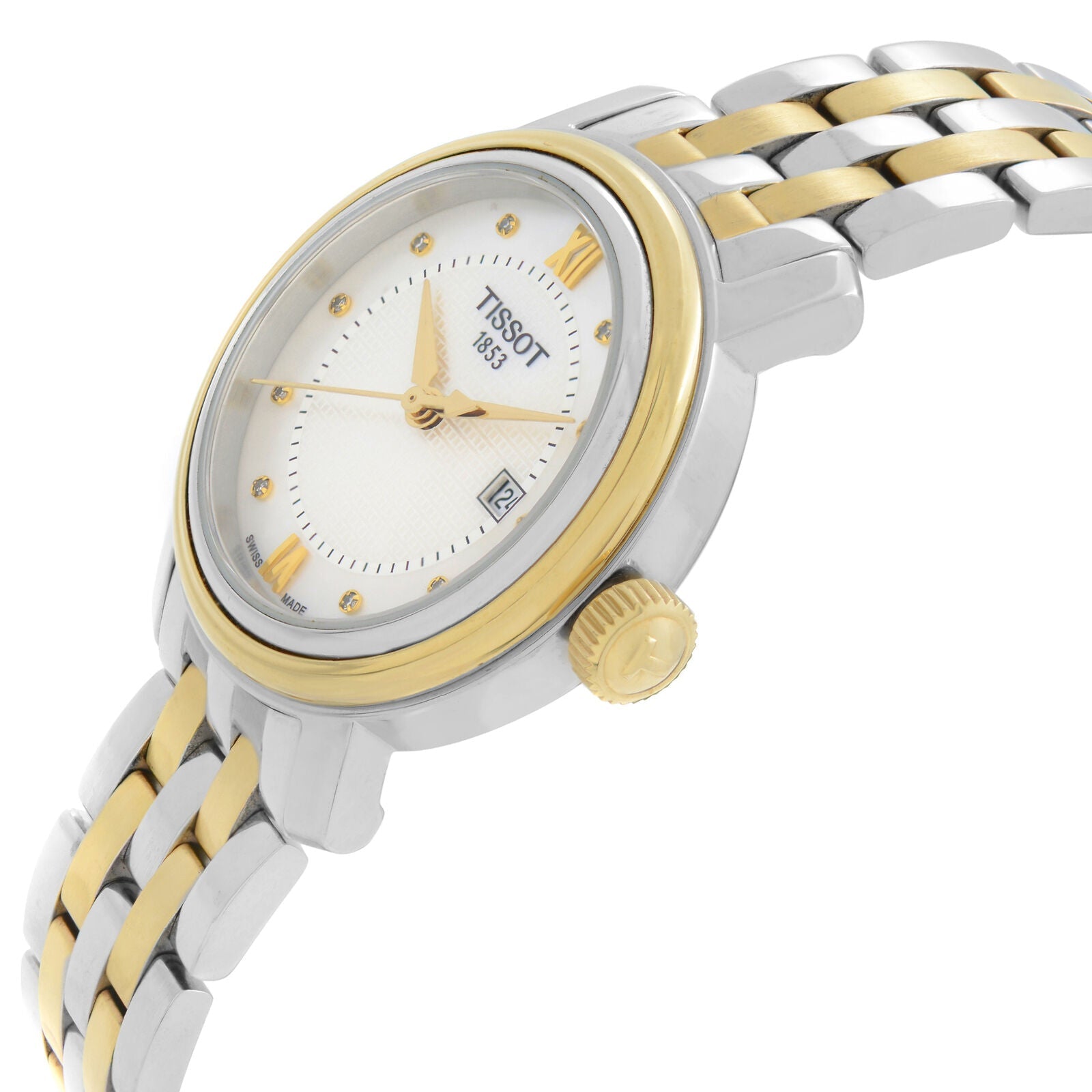 Tissot T Classic Bridgeport Lady White Mother of Pearl Dial Watch For Women - T097.010.22.118.00