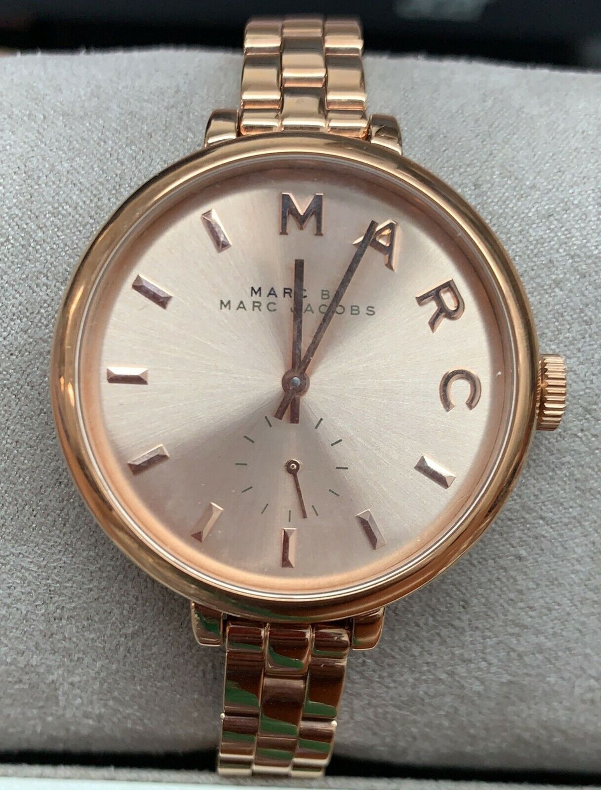 Marc Jacobs Sally Rose Gold Dial Rose Gold Steel Strap Watch for Women - MBM3364