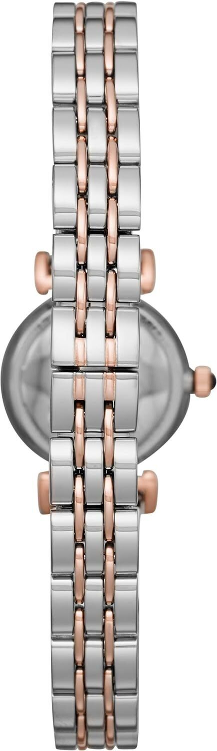 Emporio Armani Gianni T Bar Quartz Blue Dial Two Tone Steel Strap Watch For Women - AR11222