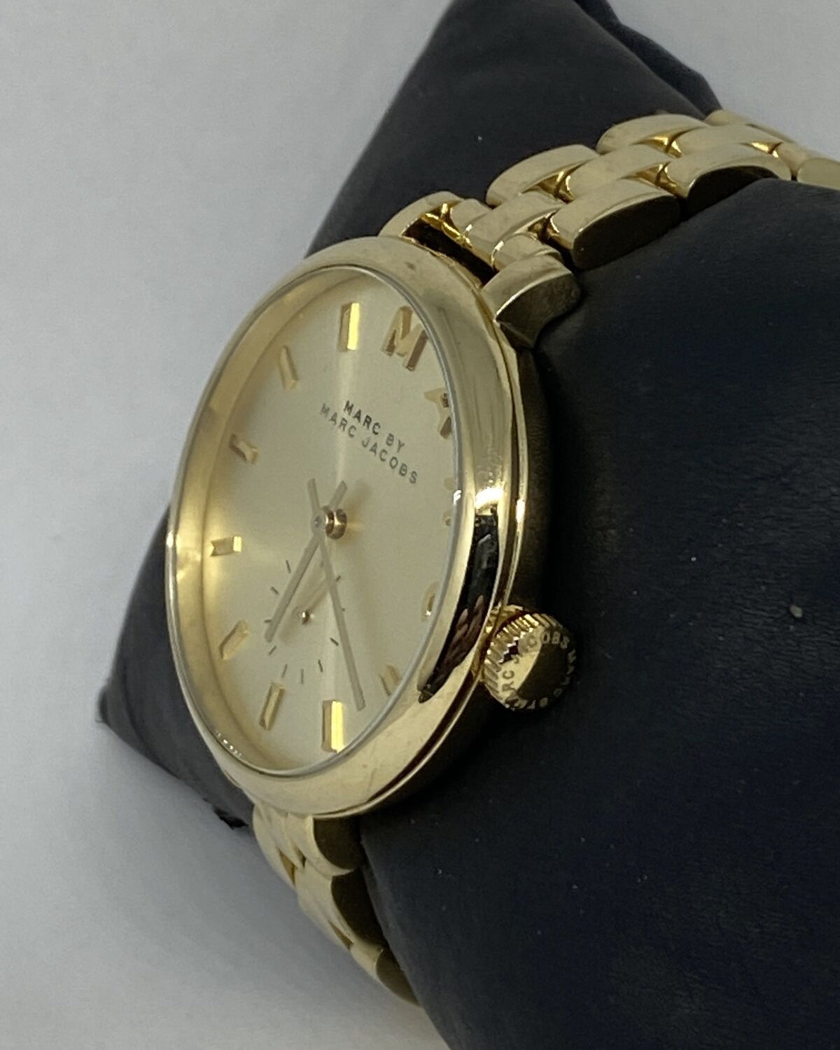 Marc Jacobs Sally Champagne Gold Dial Gold Steel Strap Watch for Women - MBM3363