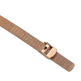 Daniel Wellington Quadro Melrose White Dial Gold Mesh Strap Watch For Women - DW00100431