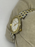 Michael Kors Darci White Dial Two Tone Steel Strap Watch for Women - MK3323